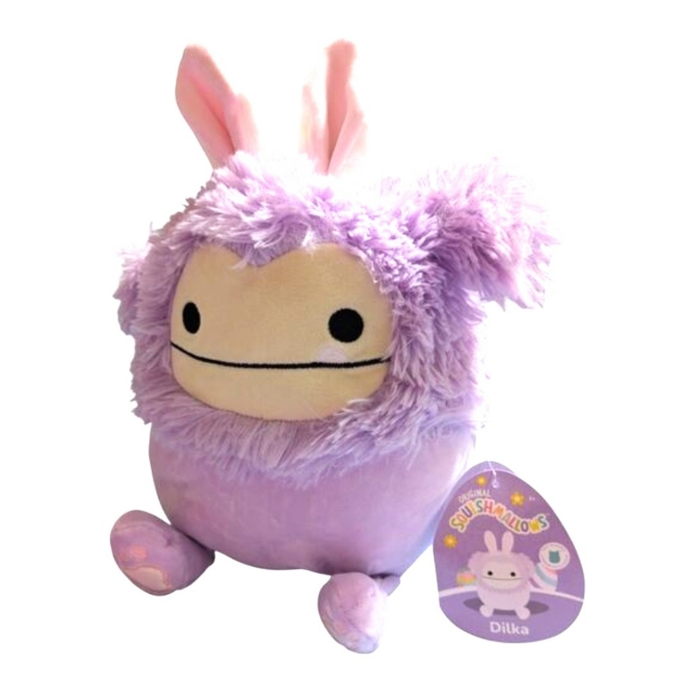 8" Squishmallows Dilka Purple Easter Bunny Plush With Tag - Picture 2 of 4